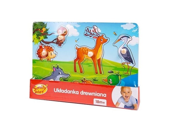 Smily Play Trepuslespill med håndtak Smily Play Forest Puzzle