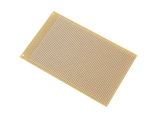 TRU COMPONENTS SU527466 Europrintplate hardt papir 16 x 10 cm, 35 µm, rutenett 2,54 mm, 1 stk