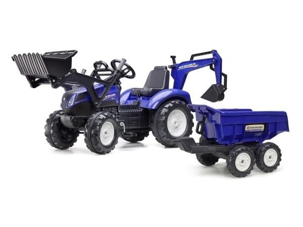 Falk New Holland 3090W, 3 år, 4 hjul, plast, stål, svart, blå