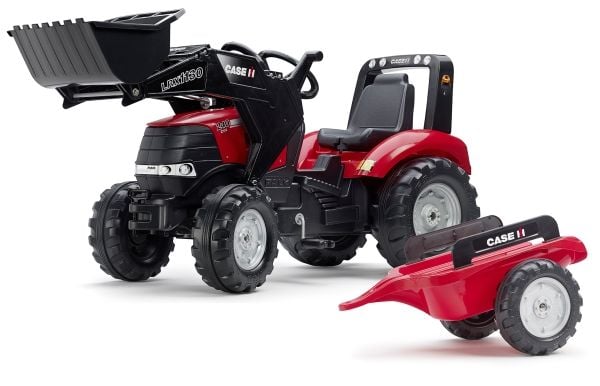 CASE IH Puma 240CVX polkutraktori lapsille ja etulapio + perävaunu