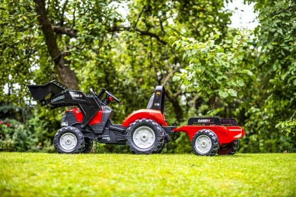 CASE IH Puma 240CVX polkutraktori lapsille ja etulapio + perävaunu