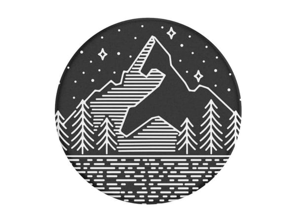 PopSockets PopGrip - Fingergrep/stativ for mobiltelefon - Peak Relief