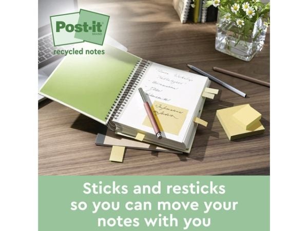 Post-It 7100284878, Rund, Gult, Papir, 100%, 76 mm, 76 mm