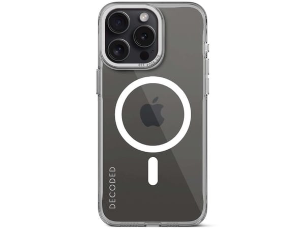 Decoded D24IPO15PMBCT2TT, Mobilskal, Apple, iPhone 15 Pro Max, 17 cm (6.7"), Transparent