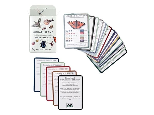 MINIATUREN – Spelkort – Små djur och insekternas värld – 6 identiska spel per förpackning