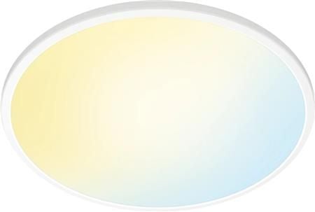 WiZ Super Slim - Taklampe - LED - 22 W - tunable white - 2700-6500 K - rund - hvit