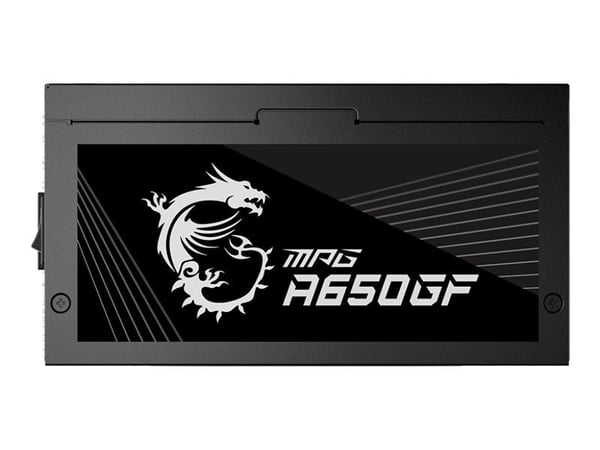 MSI MAG A650GL - Strømforsyning (intern) - ATX12V / EPS12V - 80 PLUS Gold - AC 100-240 V - 650 watt - aktiv PFC
