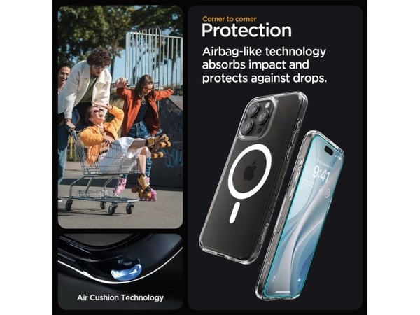 Spigen AGL06898, Apple, iPhone 15 Pro, Ripebestandig, Sjokkresistent, 1 stykker