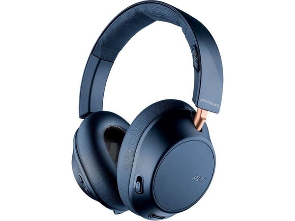 Poly - Plantronics Backbeat GO 810 - Hodetelefoner med mikrofon - full størrelse - Bluetooth - trådløs - aktiv støydemping - marineblå