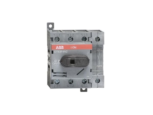 ABB OT63F4N2, Lastbrytare, 4P, Kabel, Grå, IP20, 1,5 - 35 mm ²