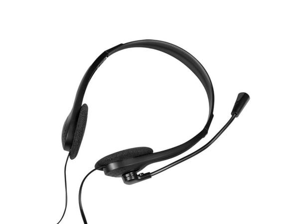 LogiLink HS0055, Koblet med ledninger (ikke trådløs), Musikk/hver dag, 20 - 20000 Hz, 85 g, Hodesett, Sort