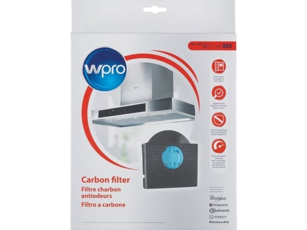 Whirlpool CHF303/1, Filter til kjøkkenhette, Svart, Blå, Whirlpool, 1 stykker