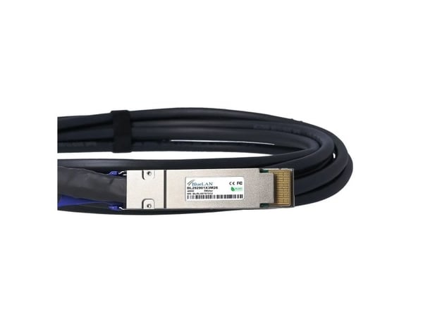 BlueOptics MCP1660-W001E30-BL, 1 m, QSFP-DD, QSFP-DD, Hankjønn/hankjønn
