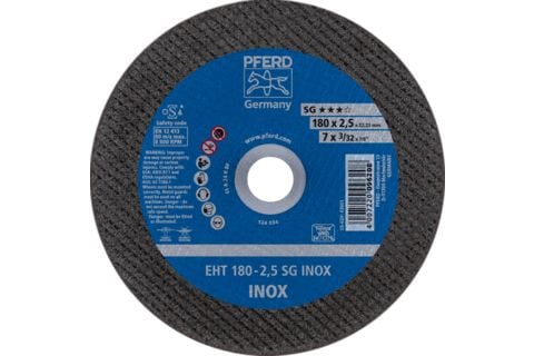 PFERD 61326423, Kappeskive, Flat senter, Rustfritt stål, Alle merker, 2,22 cm, 18 cm