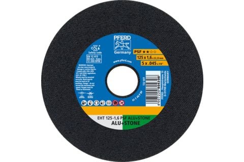 PFERD 61819021, Kutteskive, Aluminium, 12,5 cm, Alle merker, Flatt senter, 2,22 cm