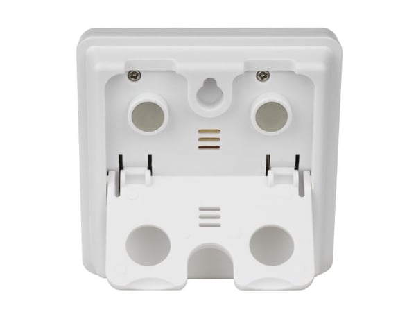 TFA-Dostmann 38.2049.02, Digital vekkerklokke, firkant, Hvit, 24 timers, LED, AAA