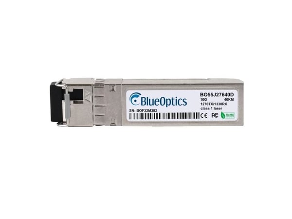 Kompatibel Calix SFP-10G-BXU BlueOptics© BO55J27640D SFP+ Bidi Transceiver, LC-Simplex, 10GBASE-BX-U, Singlemode Fiber, TX1270nm/RX1330nm, 40KM, DD...