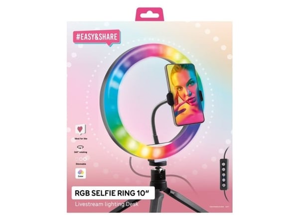 SBS TESELFIRINGCLIP10RGB, Sort, Smarttelefon