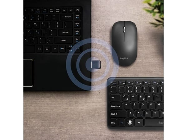LogiLink BT0063, USB A-tyyppi, Bluetooth, Mies, Musta, Verkko, Teho, Valmiustila, Kiina