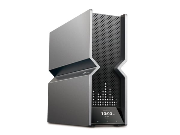 TP-Link Archer BE900, Wi-Fi 7 (802.11be), Quad-band (2.4 GHz / 5 GHz-1 / 5 GHz-2 / 6 GHz), Ethernet/bredbåndsforbindelse, Svart, Grå, Frittstående ...