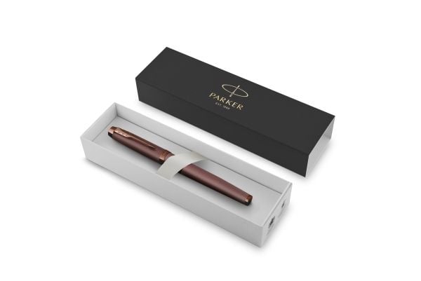 Parker 2190512, Brun, Fyllesystem med patron, Blå, Rustfritt stål, Lakk, Rustfritt stål