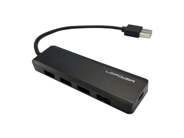 LC Power LC-HUB-U3-4-V2 - Hub - 4 x USB 3.2 Gen 1 + 1 x USB-C - stasjonær