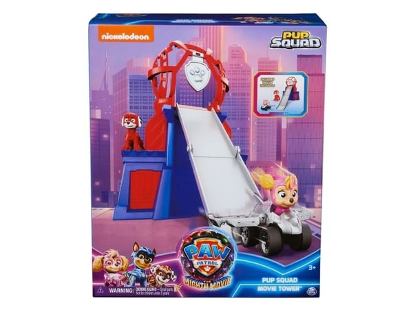 PAW Patrol The Mighty Movie Mini Lookout Tower, Bil og billøp, 3 år, Flerfarget