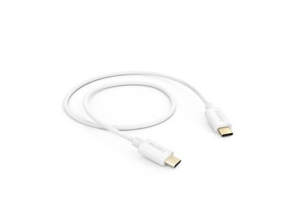 Hama - USB-kabel - 24 pin USB-C (hann) til 24 pin USB-C (hann) - USB 2.0 - 3 A - 1 m - hvit