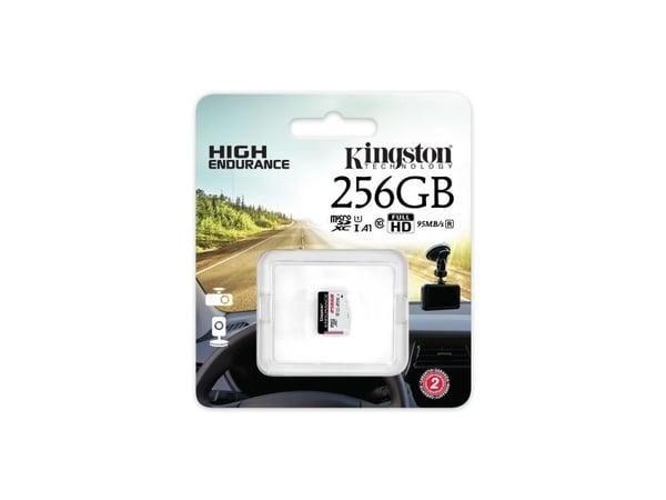 Kingston High Endurance - Flashminnekort - 256 GB - A1 / UHS-I U1 / Class10 - microSDXC UHS-I U1