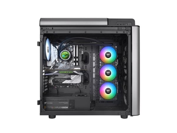 Thermaltake TH360 V2 Ultra ARGB Sync - Prosessorkjøler - med LCD-skjerm - (for: LGA1156, AM2, AM2+, AM3, LGA1155, AM3+, LGA2011, FM1, FM2, LGA1150,...