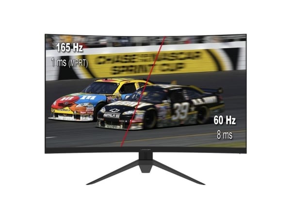 LC Power LC-M32-QHD-165-C-V2 - LCD-skjerm - kurvet - 31.5" - 2560 x 1440 QHD @ 165 Hz - VA - 300 cd/m² - 3500:1 - 1 ms - 2xHDMI, 2xDisplayPort - svart
