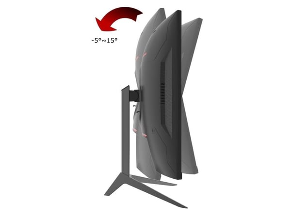 LC Power LC-M32-QHD-165-C-V2 - LCD-skjerm - kurvet - 31.5" - 2560 x 1440 QHD @ 165 Hz - VA - 300 cd/m² - 3500:1 - 1 ms - 2xHDMI, 2xDisplayPort - svart