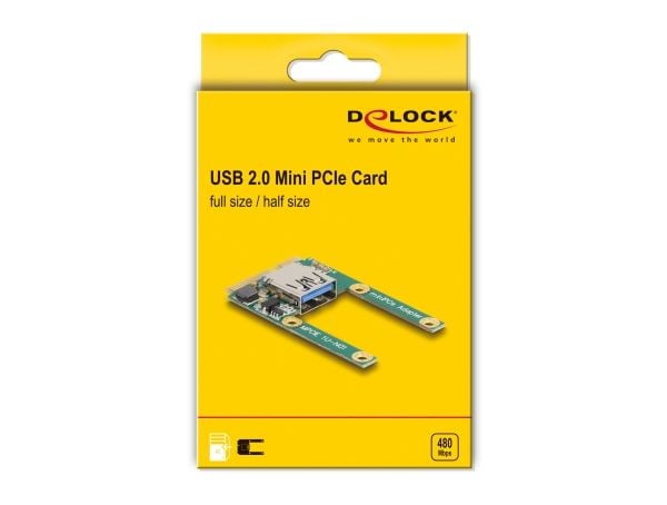 Delock - USB-adapter - mini PCI - USB 2.0 x 1
