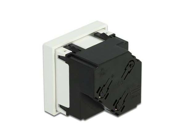 Delock Easy 45 maadoituskoskettimen pistorasia 45° järjestely 45 x 45 mm