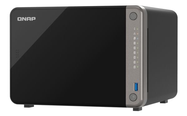 QNAP TS-AI642-8G, NAS, Tower, ARM, Cortex-A76, Musta