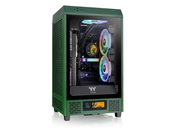 Thermaltake Tower 200, Mini Tower, PC, Vihreä, Mini-ITX, Pelaaminen, 20 cm