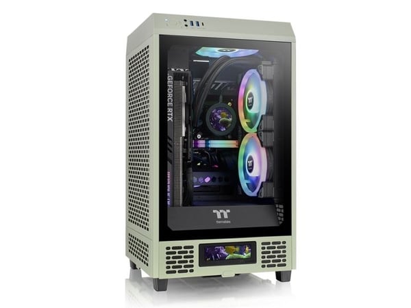 Thermaltake Tower 200, Mini Tower, PC, Vihreä, Mini-ITX, Pelaaminen, 20 cm