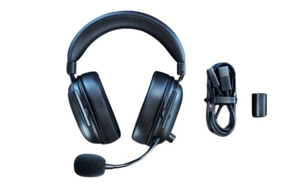 Razer BlackShark V2 HyperSpeed - Hodesett - full størrelse - Bluetooth / 2,4 GHz radiofrekvens - trådløs, kablet - USB-C - lydisolerende