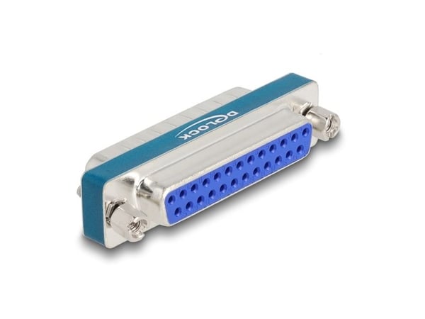 Delock HF/EMI-störningsfilter D-Sub 25 stift hane till hona med induktivt lågpassfilter