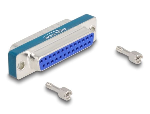 Delock HF/EMI-störningsfilter D-Sub 25 stift hane till hona med induktivt lågpassfilter