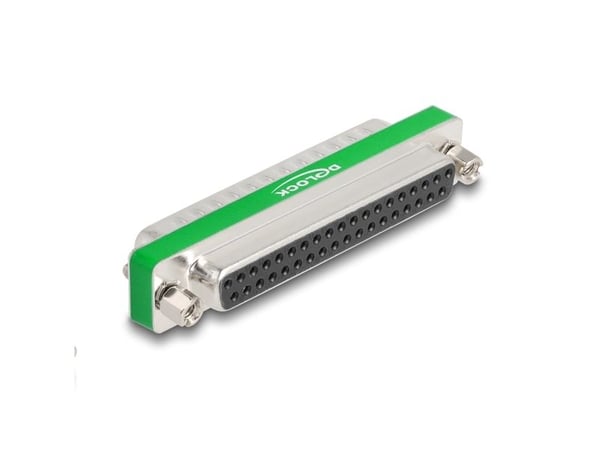 Delock HF/EMI-dämpningsfilter D-Sub 37 stift hane till hona med kapacitivt lågpassfilter