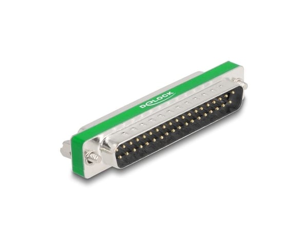 Delock HF/EMI-dämpningsfilter D-Sub 37 stift hane till hona med kapacitivt lågpassfilter