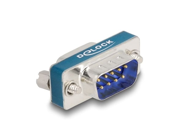 Delock HF/EMI-störningsfilter D-Sub 9 stift hane till hona med induktivt lågpassfilter