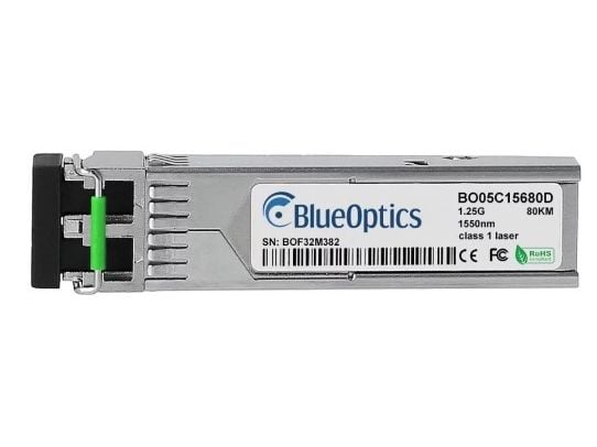 BlueOptics SFPZX-BO, Fiberoptik, 1250 Mbps, SFP, LC, 80000 m, 1550 nm