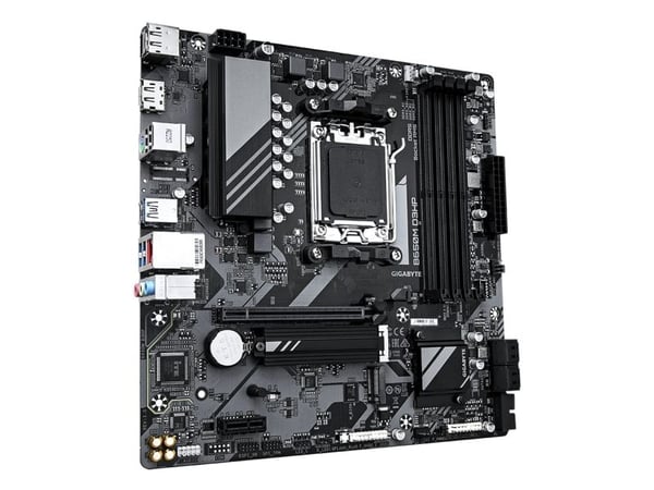 Gigabyte B650M D3HP - 1.0 - hovedkort - micro ATX - Socket AM5 - AMD B650 Chipset - USB 3.2 Gen 1, USB-C 3.2 Gen 1 - 2.5 Gigabit LAN - innbygd graf...