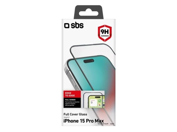 SBS TESCRFCIP1567P, Apple, iPhone 15 Pro Max, Støtbestandig, Slagbestandig, Ripebestandig, Gjennomsiktig, 1 stykker
