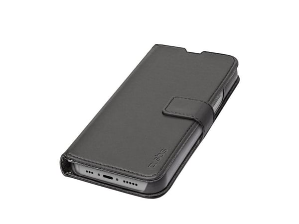 SBS TEBKWALIP1561K, Lommebok-etui, Apple, iPhone 15, 15,5 cm (6.1"), Svart