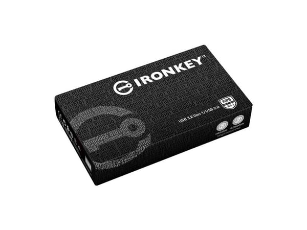Kingston Technology IronKey D500S, 128 GB, USB A-tyyppi, 3.2 Gen 1 (3.1 Gen 1), 260 MB/s, Suojus, Musta