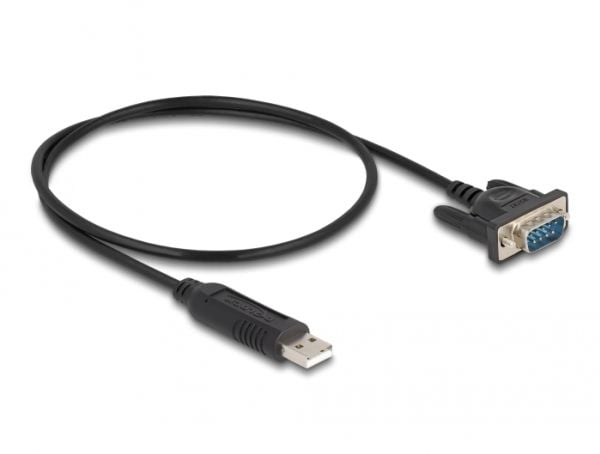 Delock - USB / seriell-kabel - USB (hann) til DB-9 (hann) skrubar - 50 cm