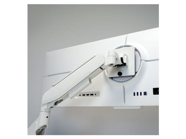 LC Power LC-EQ-A49W - Monteringssett (skjermarm) - for flatpanel - metall, plastikk - hvit - skjermstørrelse: 17"-49"